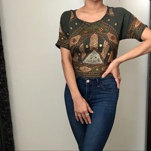 Olive Green Open Back shirt